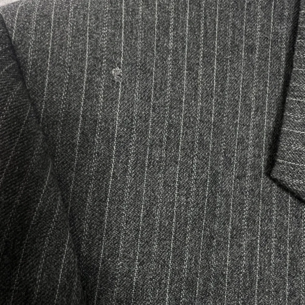 Dominic D'Bruzzi Grodins Mens Dark Gray Pinstripe Blazer‎ Sport Coat Jacket 40R